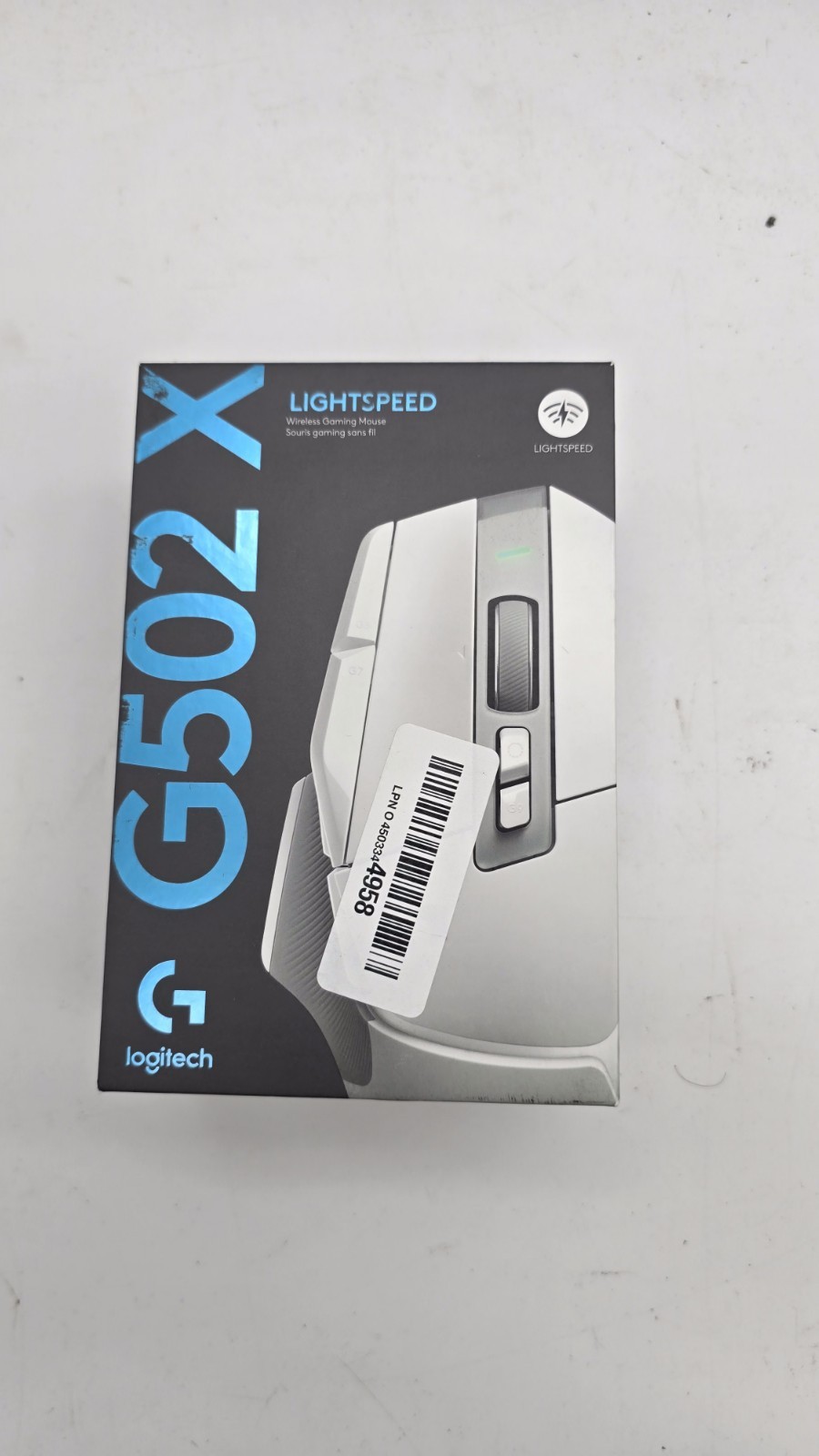 Logitech G502 X LIGHTSPEED White Wireless Gaming Mouse - Missing Dongle