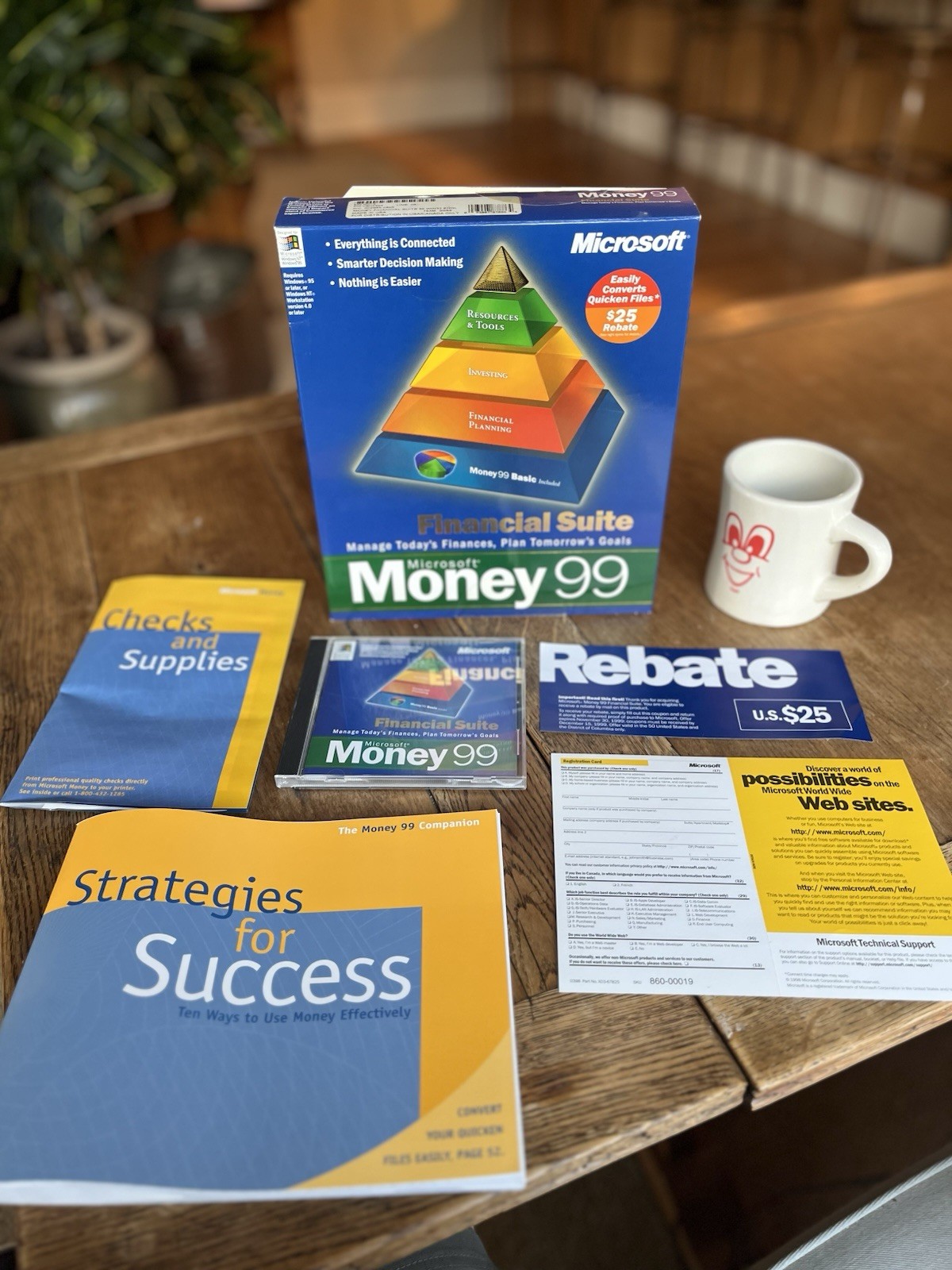 Rare Microsoft Money 99 Financial Suite CD Software | Big Open Box Windows PC