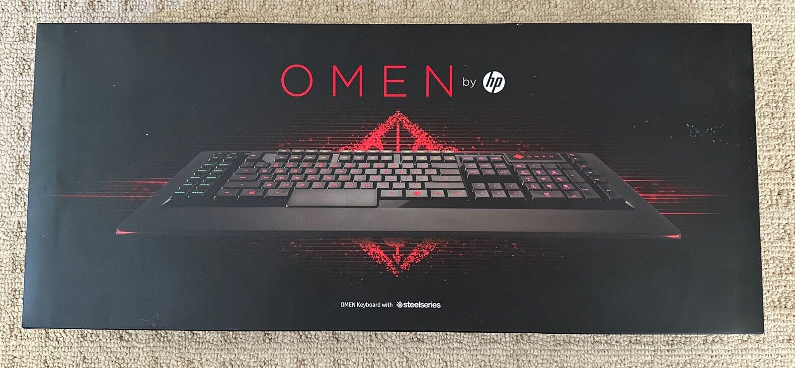 New Sealed Omen Keyboard by HP with SteelSeries. X7Z97AA#ABA