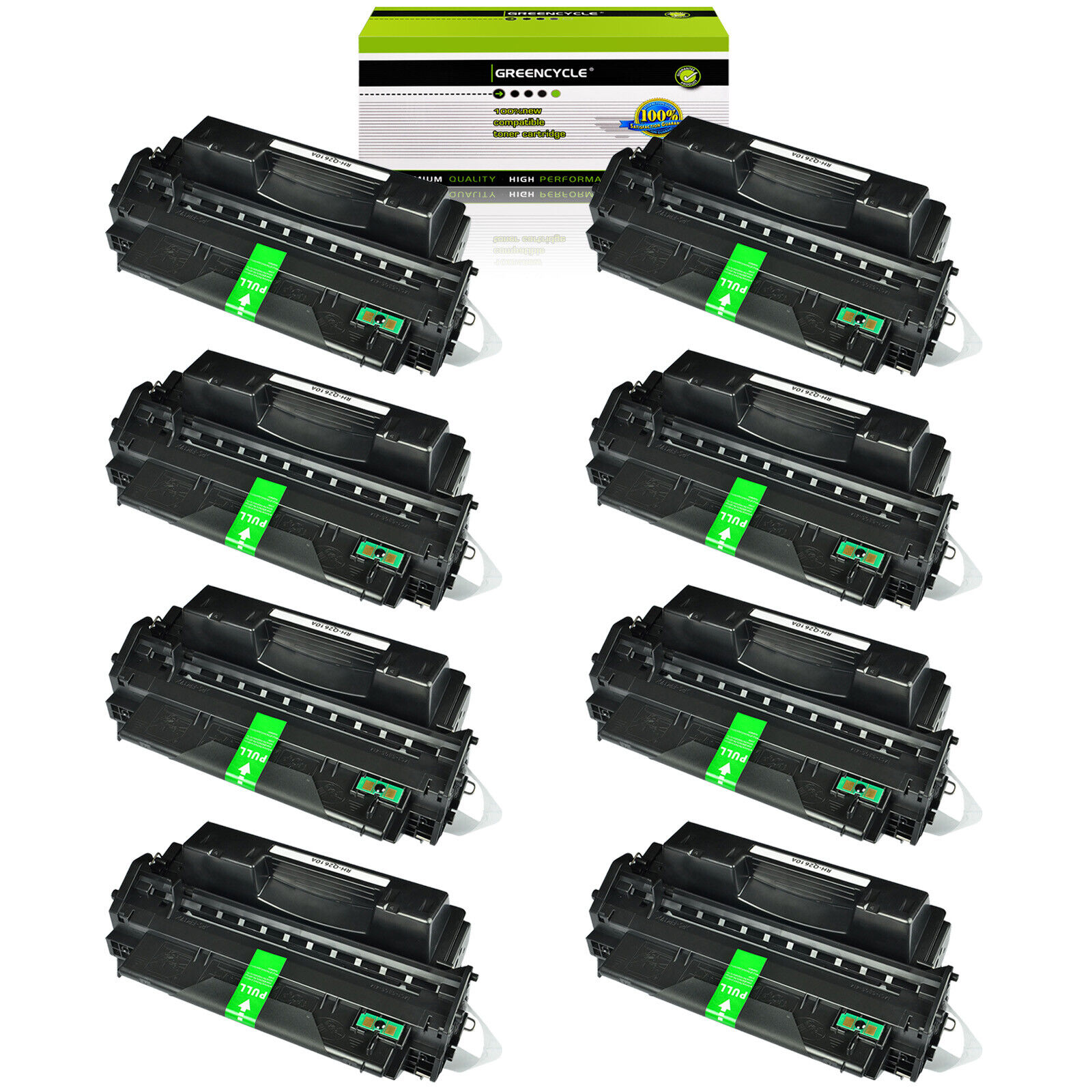 8 Pack Q2610A 10A Toner Cartridge Compatible with HP Laserjet 2300 2300L 2300DTN