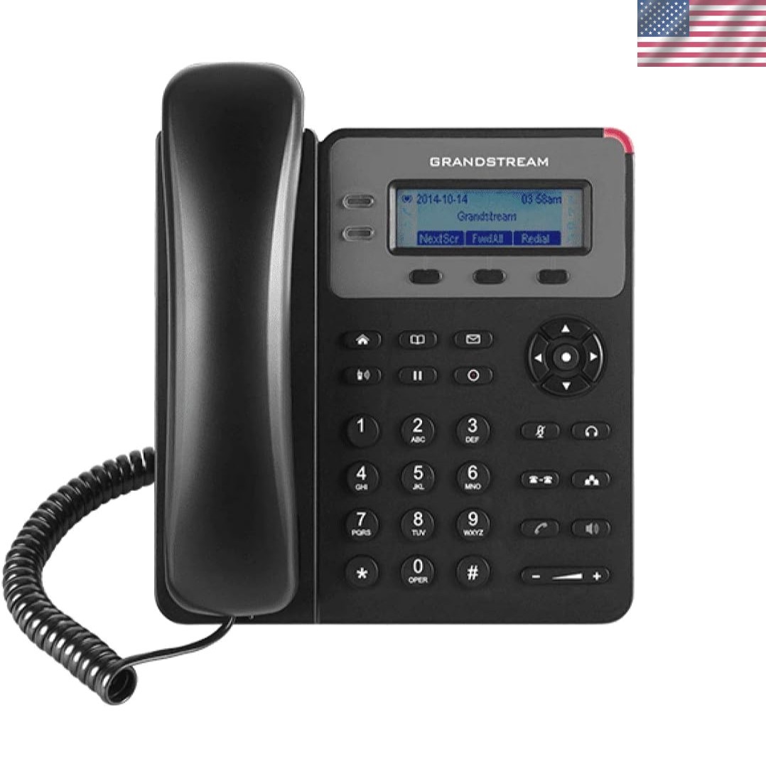 Efficient 1-Line VoIP Phone with Clear LCD Display—Perfect for Small Businesses