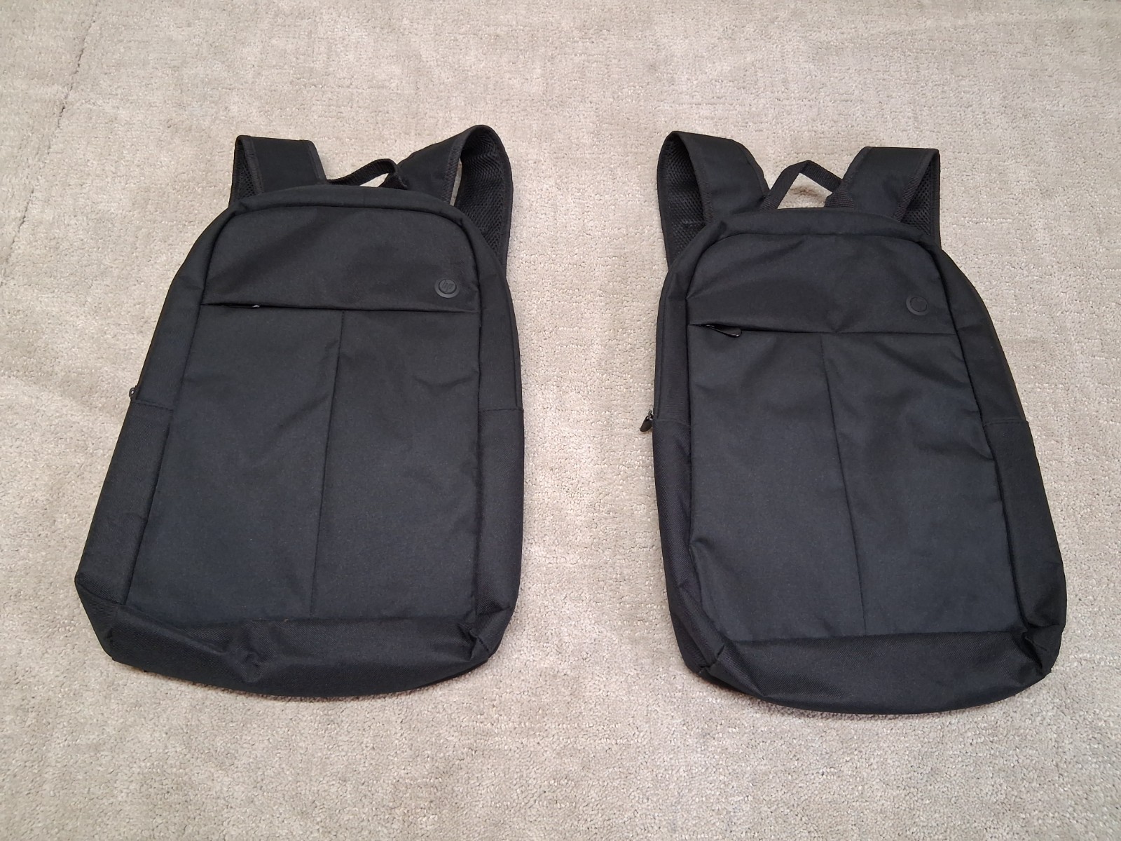 HP Lot Of 2 Renew Business 17.3” Laptop Backpack 2MW63AA Black Blue Lined