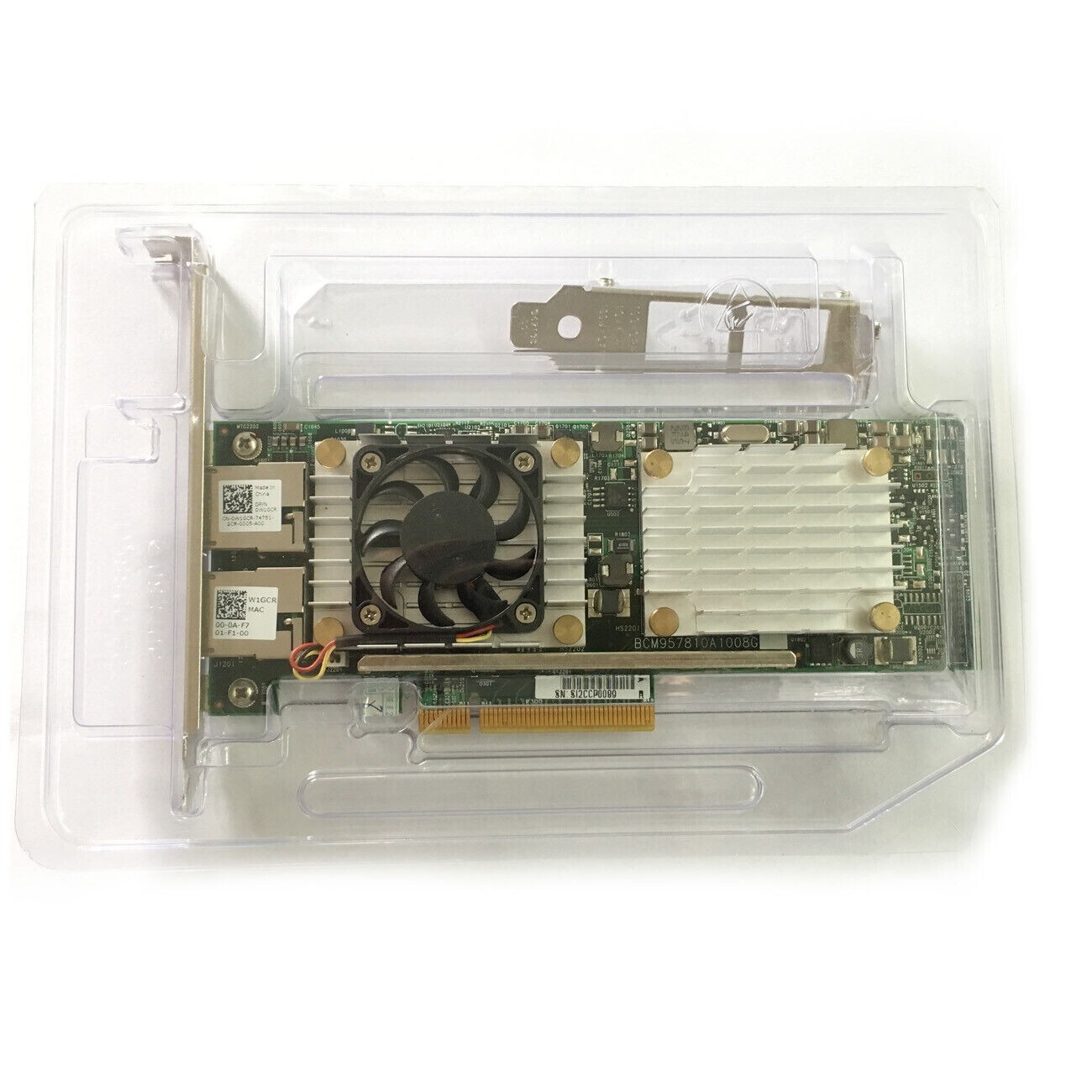 DELL BROADCOM 57810S DUAL PORT 10GB NETWORK CARD W1GCR 0W1GCR HN10N 0HN10N