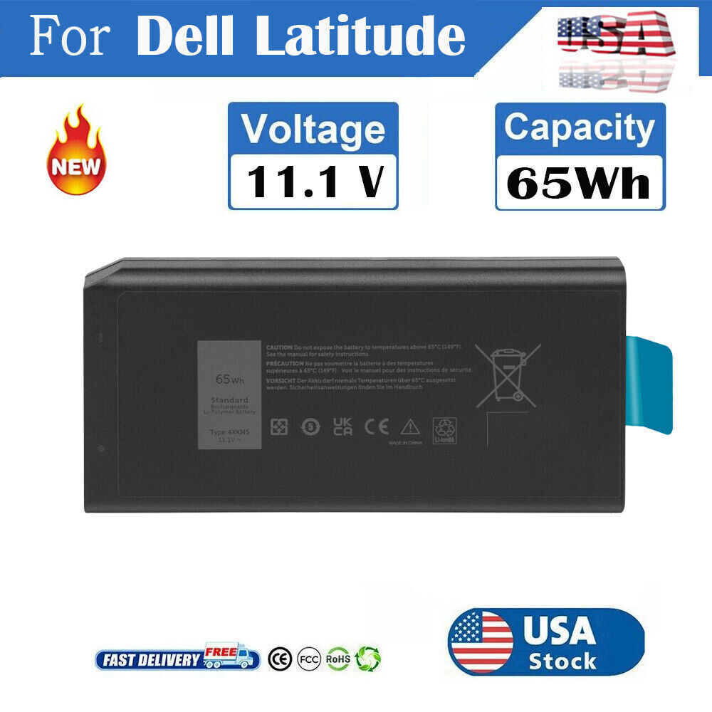 65WH XRJDF 4XKN5 CJ2K1 XN4KN Battery For Dell Latitude 5404 5414 7414 7404 E5404