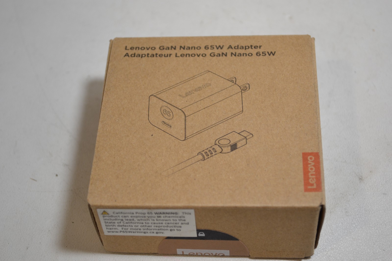 GENUINE Lenovo GaN Nano 65W Adapter 40AWGN65US