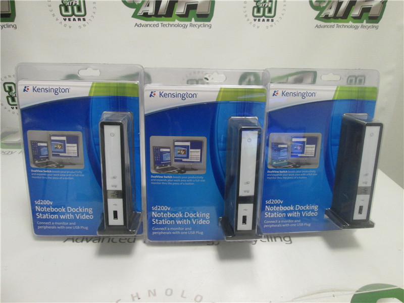 Kensington SD200V Universal Notebook Docking Station with Video  New Lot of 3
