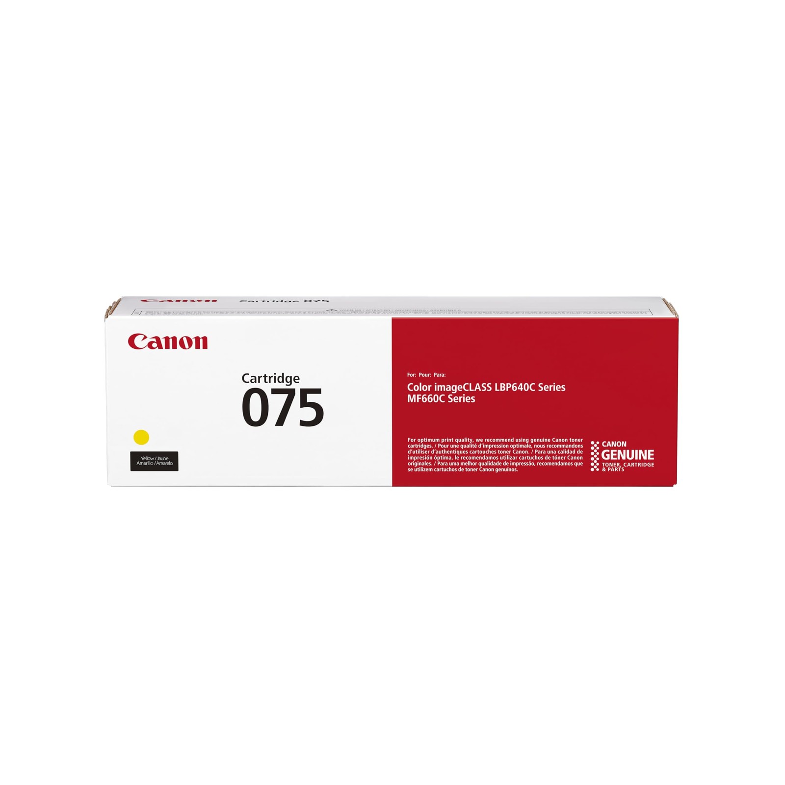 Canon 075 Original Laser Toner Cartridge - Yellow Pack (6362c001)