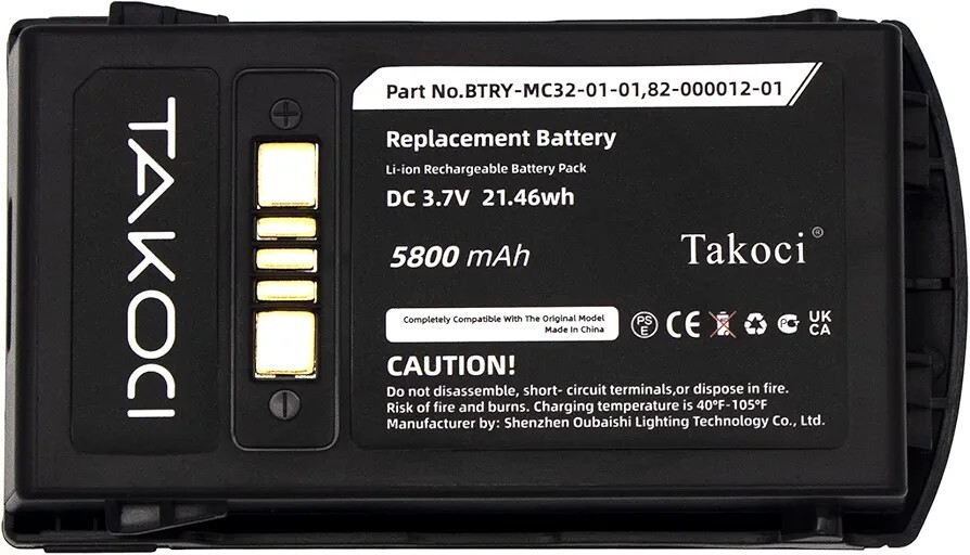 Gikysuiz Replacement Battery for Zebra/Motorola/Symbol MC3300 and MC3200 Series