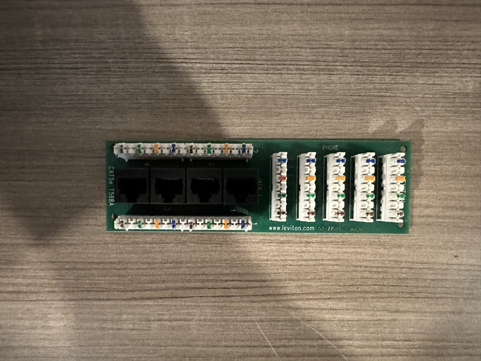 LEVITON 47603-C5 CAT 5E VOICE & DATA EXPANSION BOARD CARTE EXTENSION VOIX & DONN