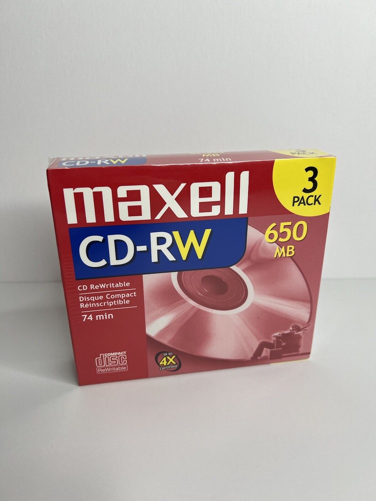 Maxell CD-RW 3 pack New Sealed