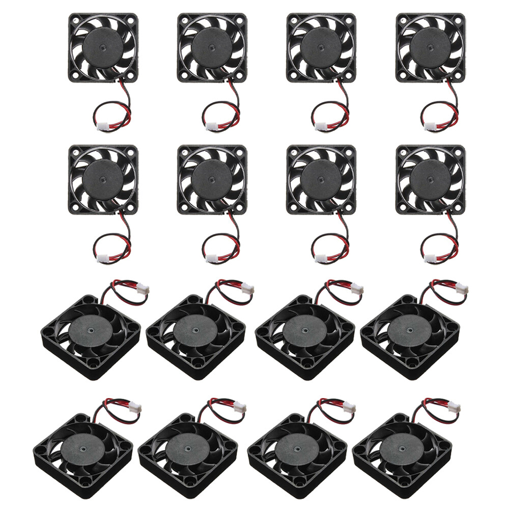 16x 12V Mini Silent Cooling Computer Fan - Small 40mm x 10mm DC Brushless 2-pin