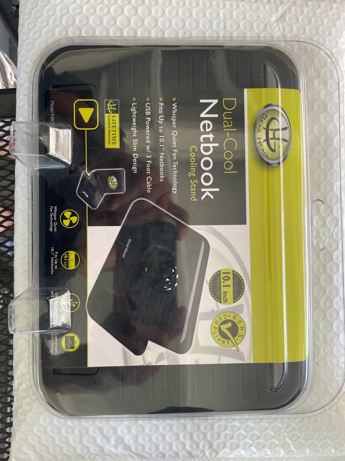 Gear Head Dual-Cool Netbook Cooling Stand for 10.1" Laptops USB   BRAND NEW