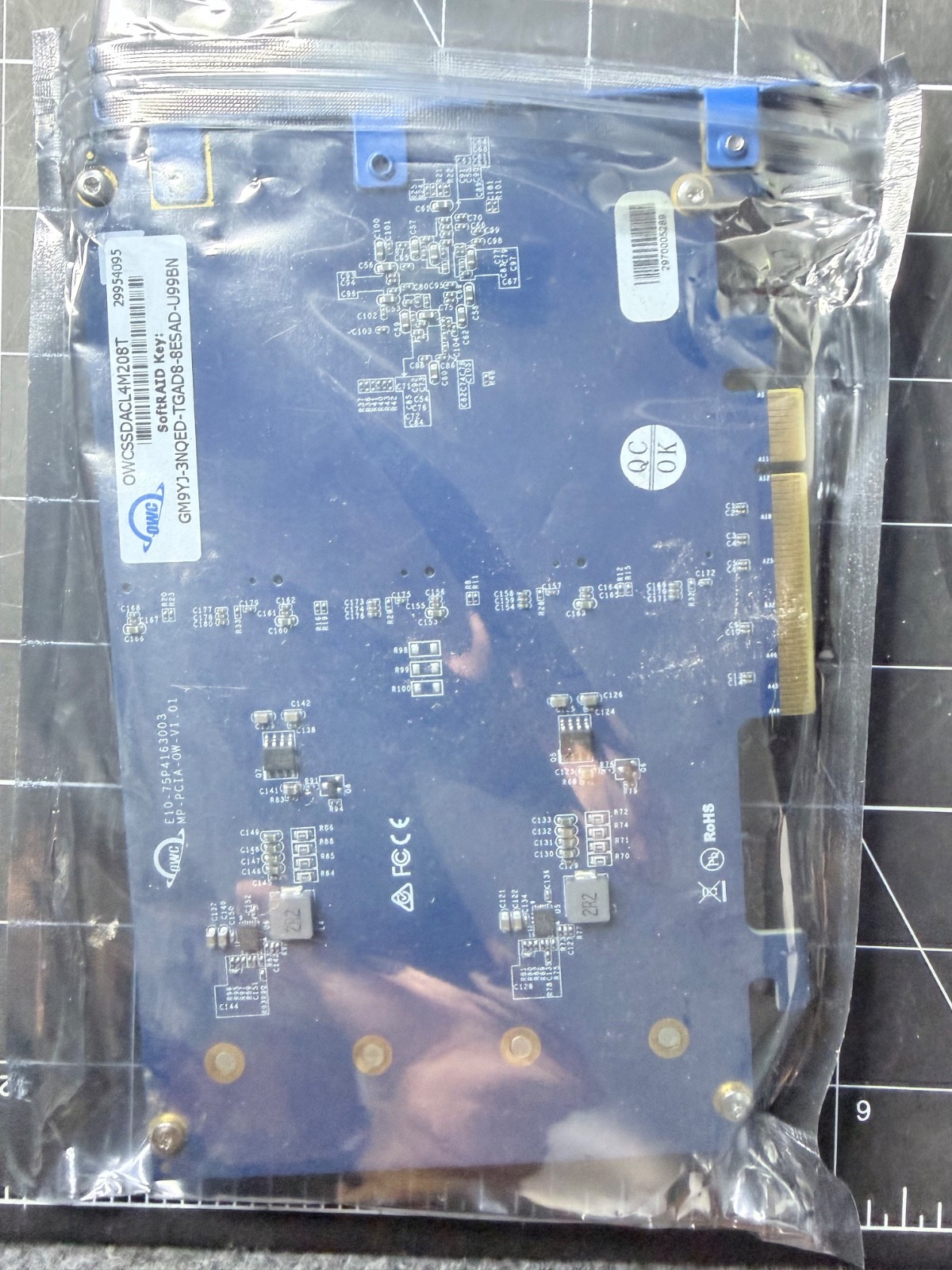 OWC Accelsior 4M2 8TB PCIe M.2 NVMe SSD Adapter Card | 4×2TB Aura P12 Pro