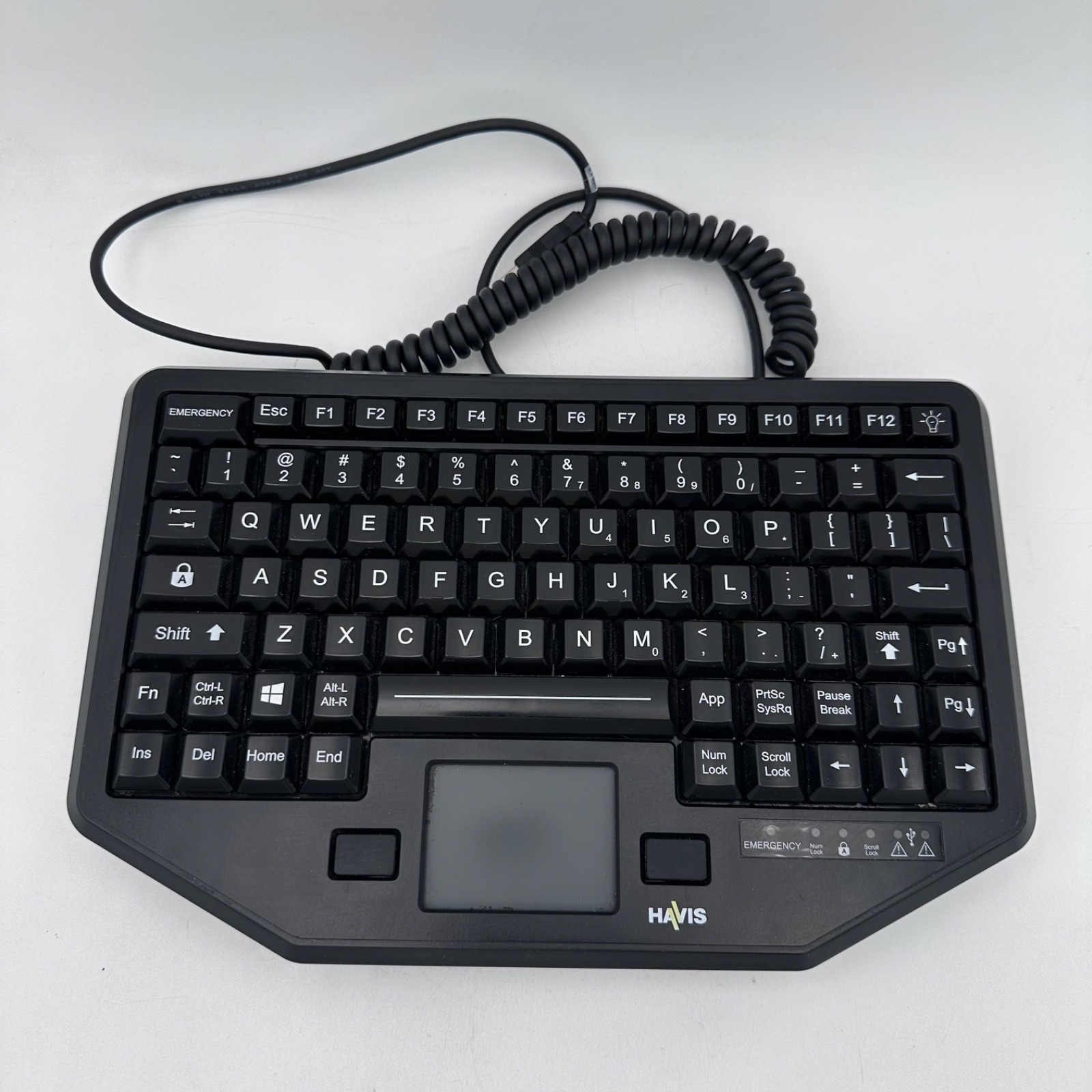 Havis KB-105 Rugged Backlit Keyboard with Integrated Touch Pad TESTED