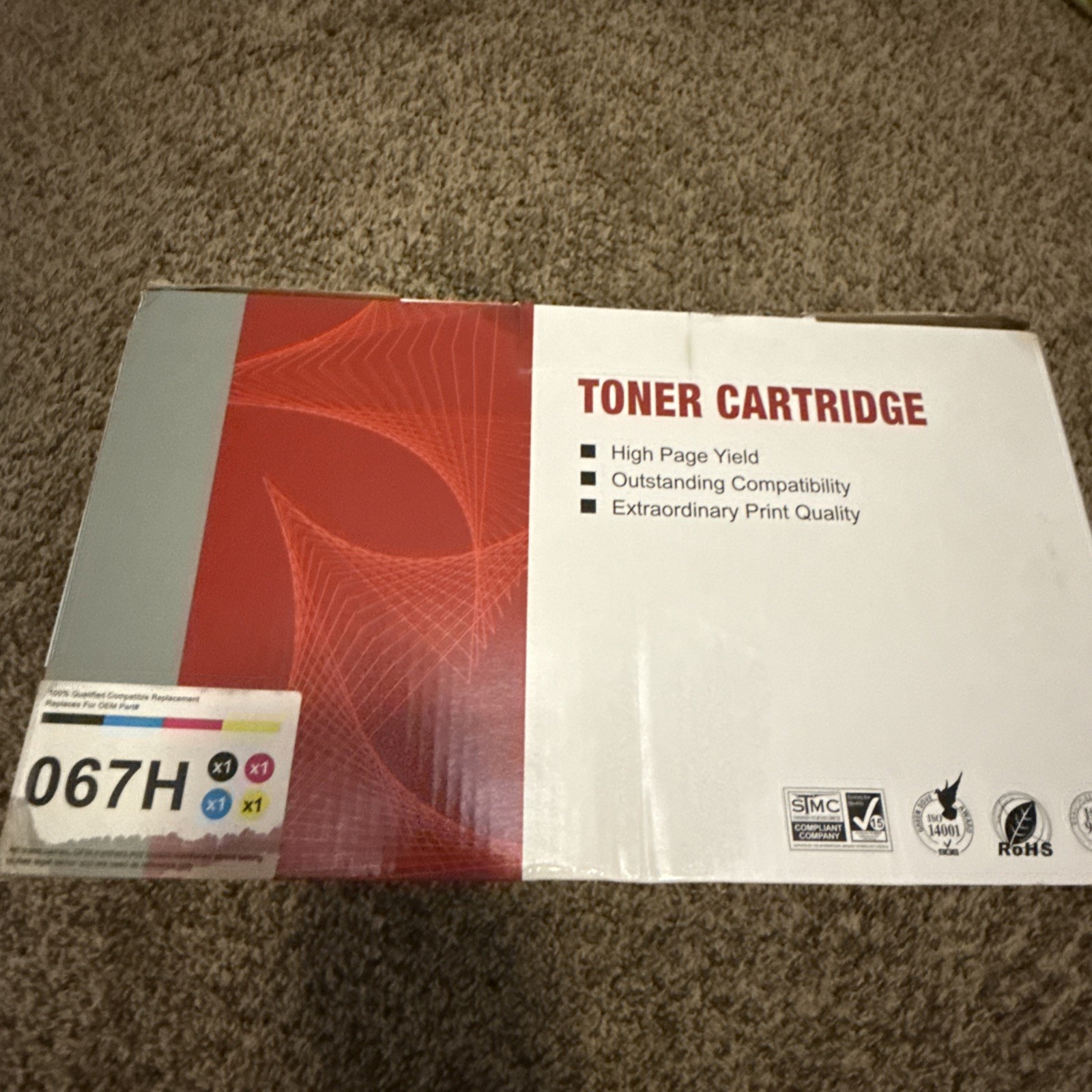 067H 067 Canon Compatible Toner 4 Cartridge Set  Black Cyan Magenta Yellow NEW