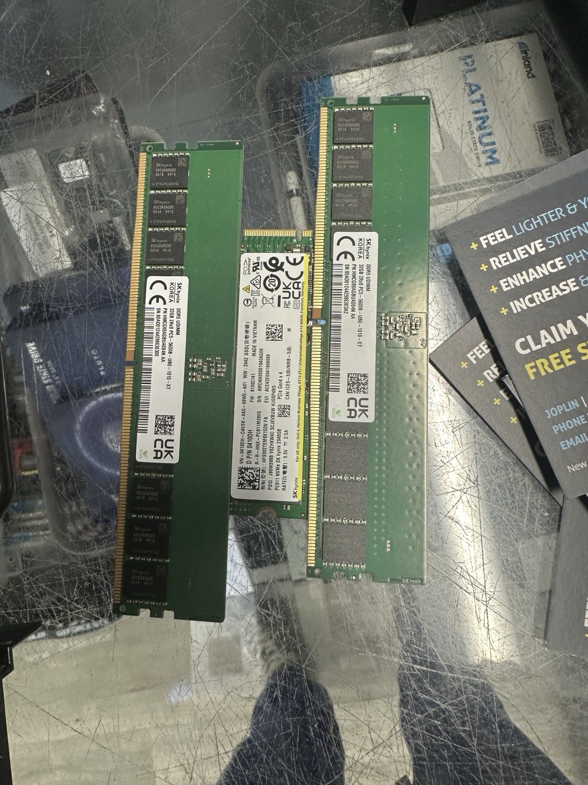 SK hynix 64GB (2x32GB) DDR5 Ram Kit UDIMM 5600mhz HMCG88AGBUA081N Desktop Memory