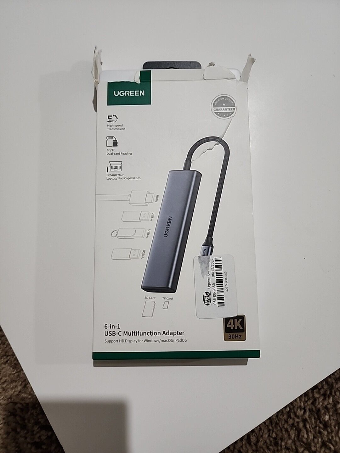 Ugreen USB-C Multifunction Adapter 4K New, Box Opened