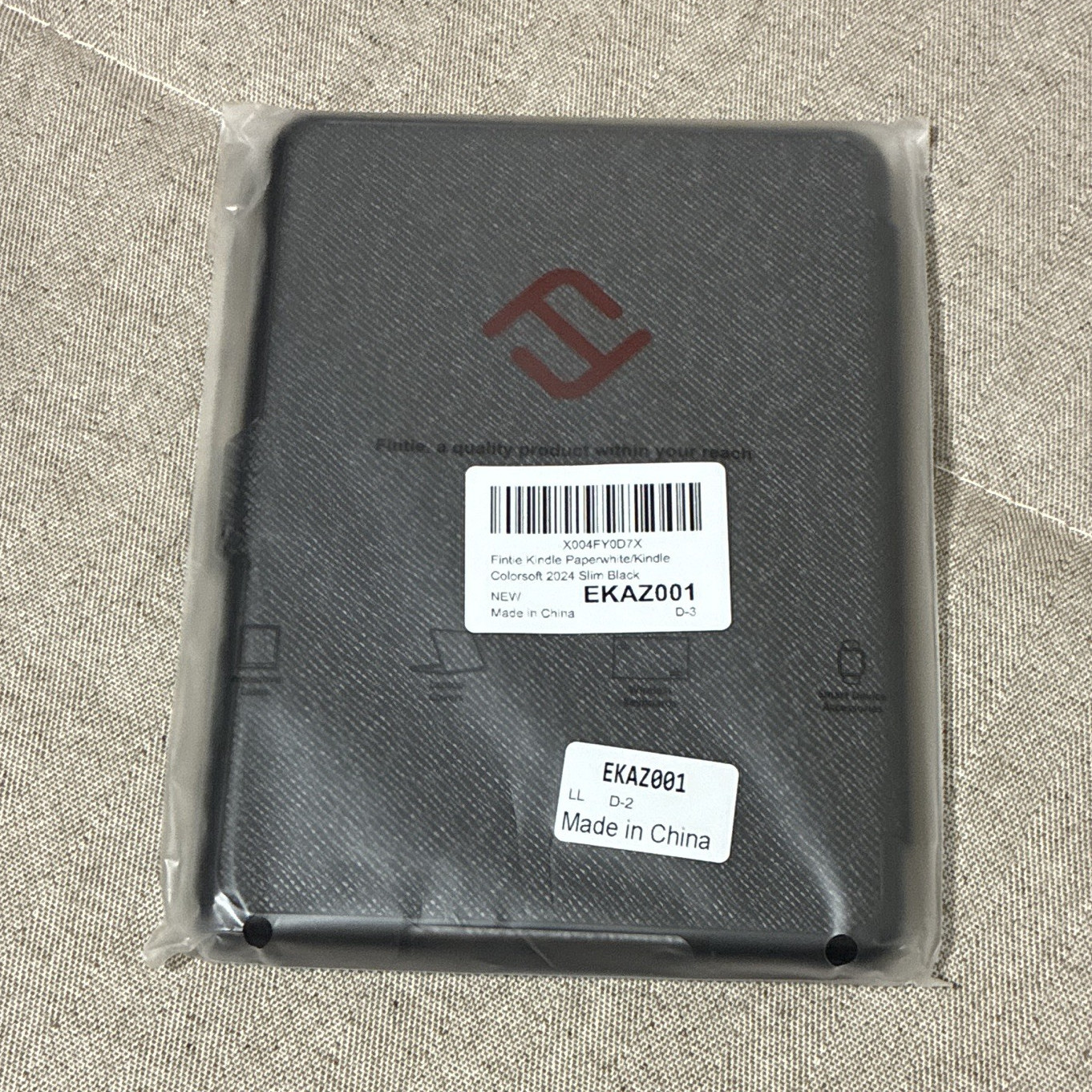 Fintie Folding Folio Case for Amazon Kindle Paperwhite 6in Black Magnetic Stand