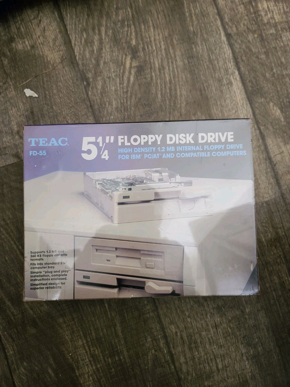 Sealed TEAC FD-55GFR 5.25" 1.2M Floppy Disk Drive Very Rare Collectible 