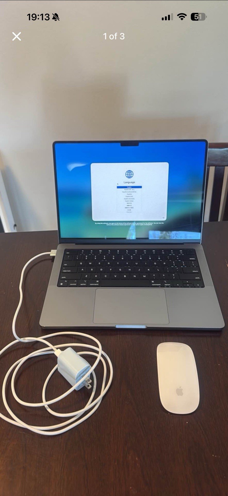 Apple MacBook Pro 14-inch 2023 Silver Laptop M3 4.05 GHz, 512GB SSD, 8GB RAM