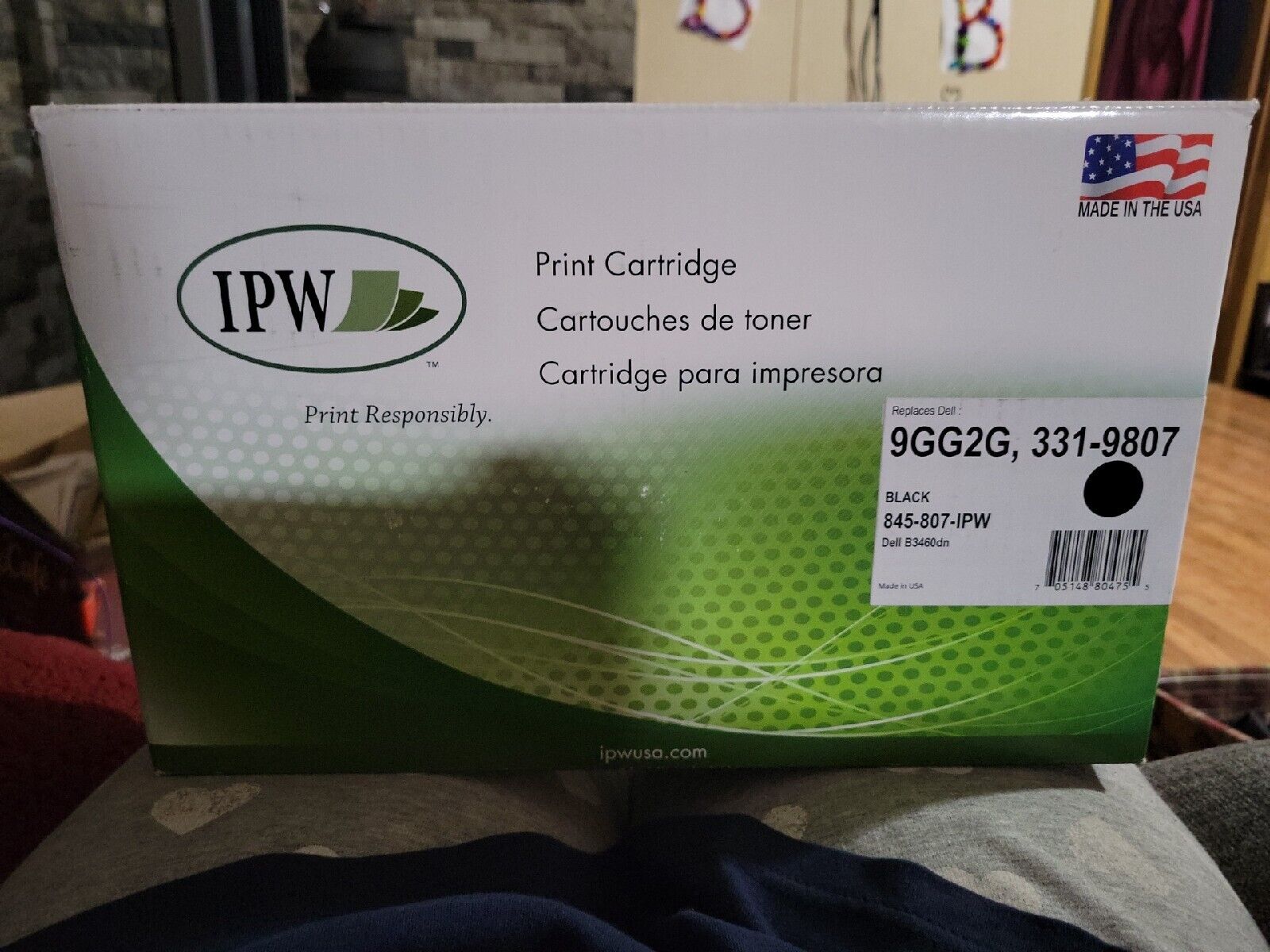 IPW Print Cartridge For Use With Dell B3460dn Printers 20k