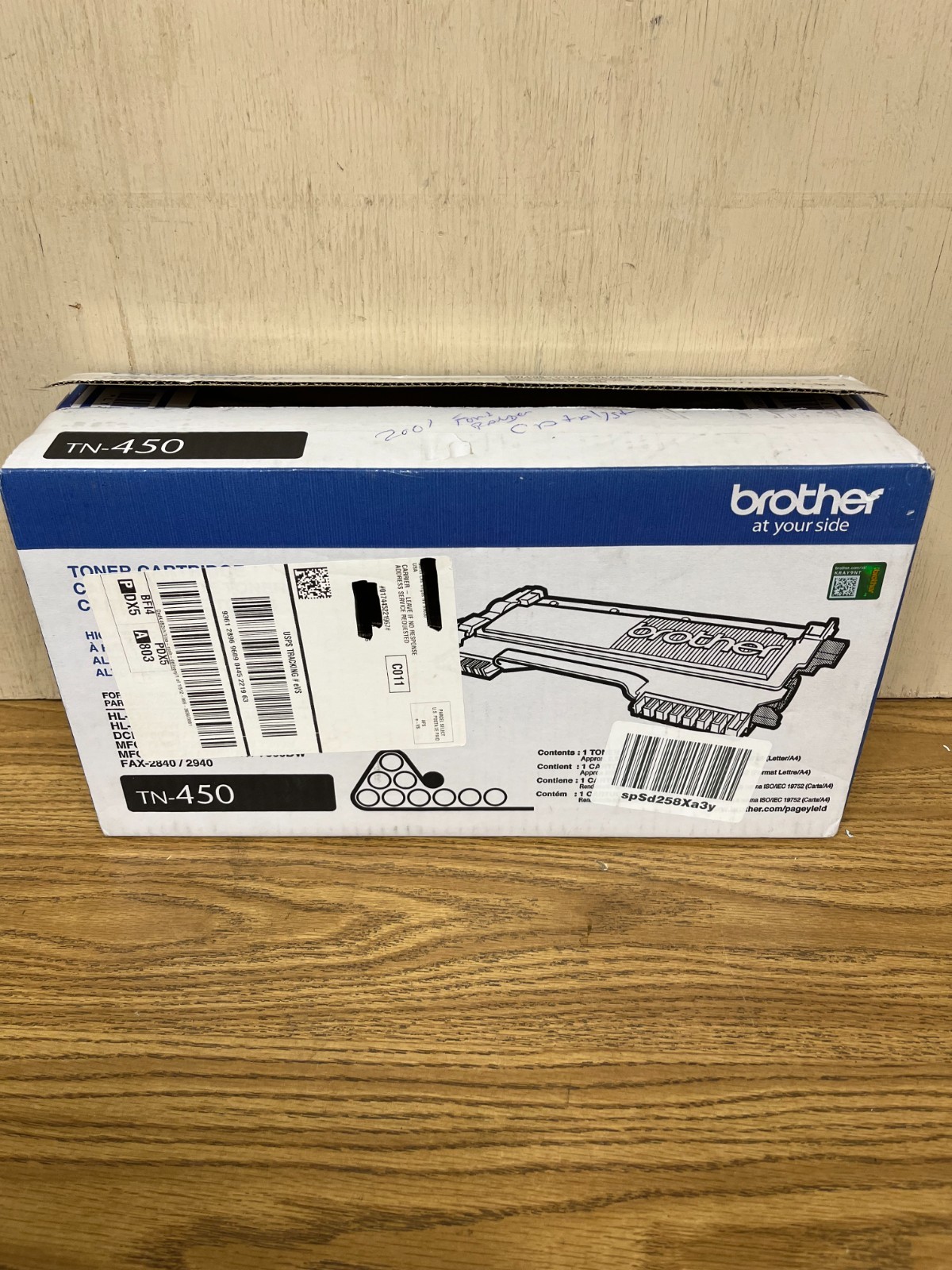 Open Box Genuine Brother TN-450 TN450 High Yield Toner Cartridge Factory Sealed