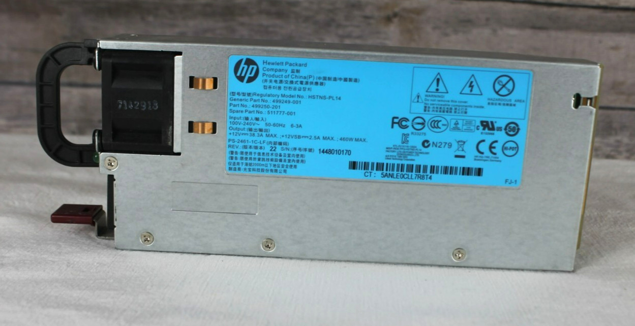 HP HSTNS-PL14 499249-001 499250-201 511777-001 Power Supply 460W