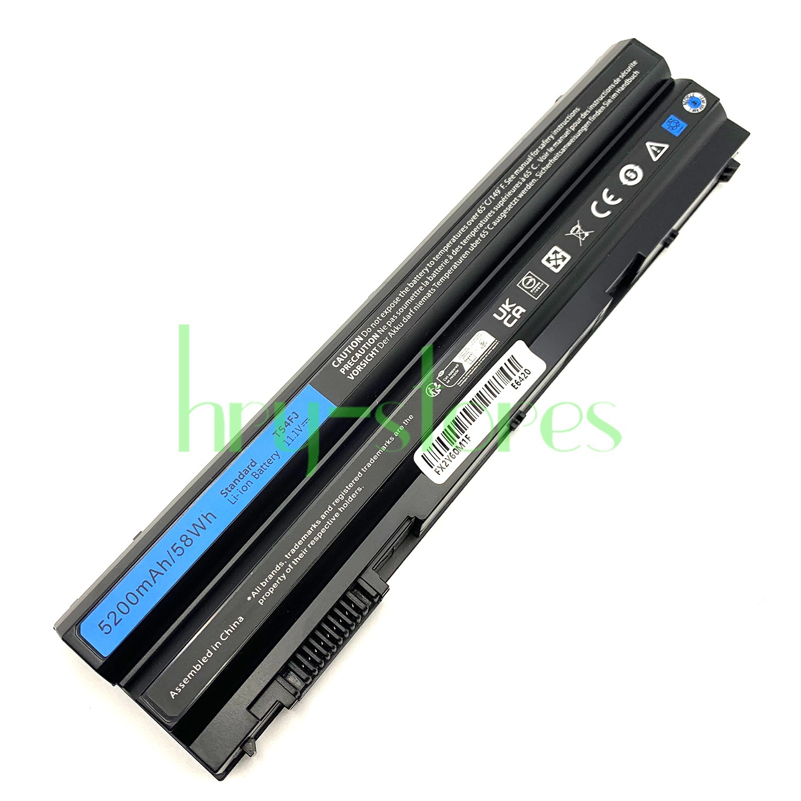 NEW 6Cell T54FJ M5Y0X Laptop battery For DELL Latitude E5520 E5420 E6420 E6520