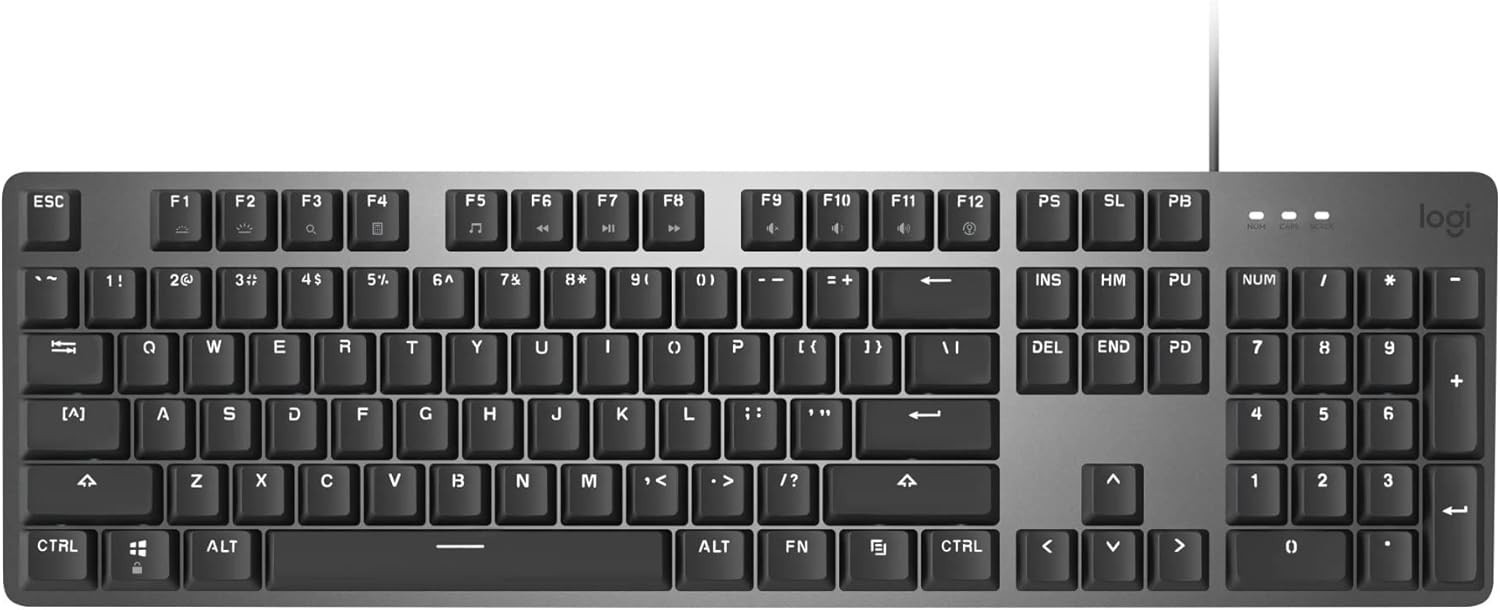 Logitech K845 Mechanical Illuminated Keyboard 104 Keys Aluminum Top Tilt Legs