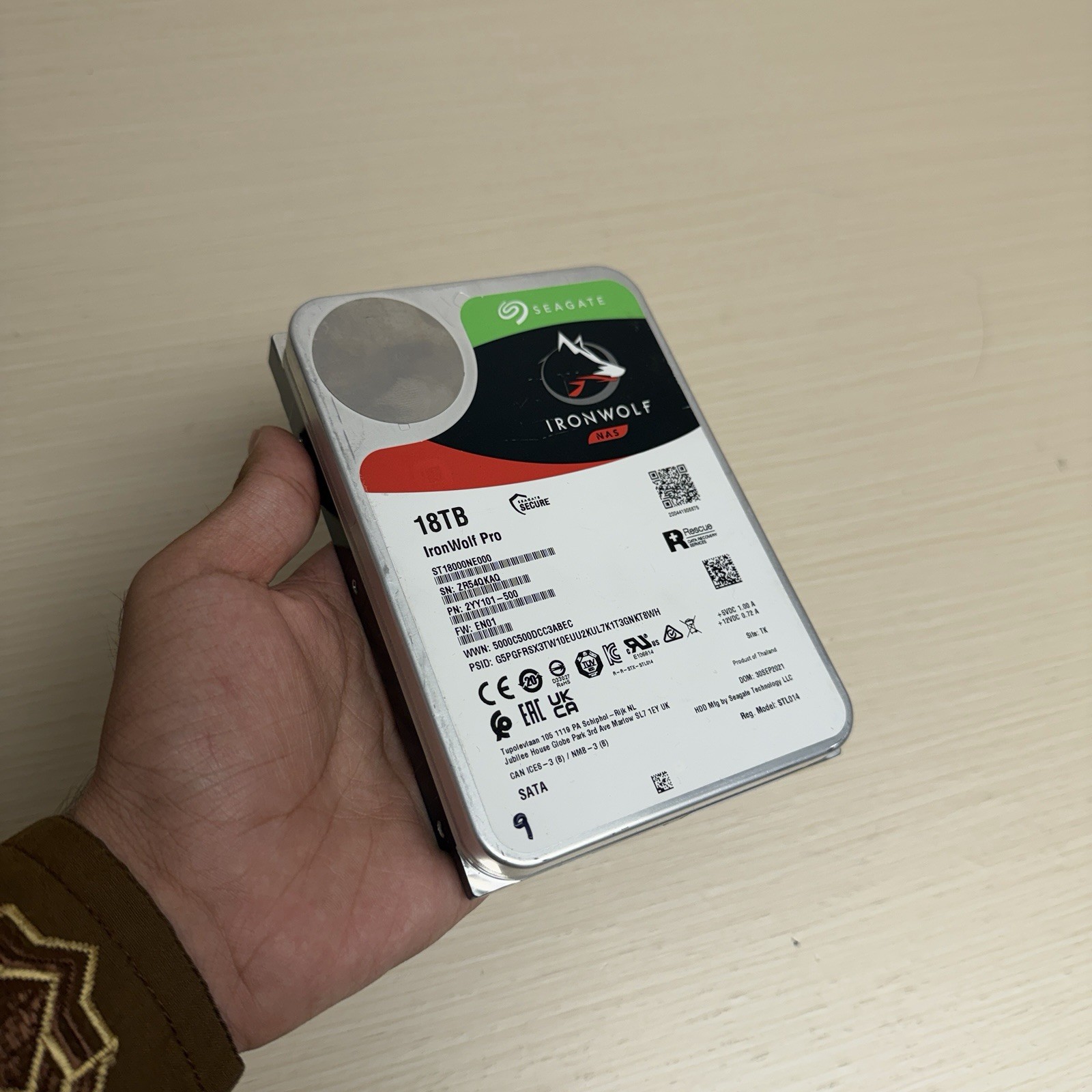Seagate IronWolf Pro 3.5" ST18000NE000 18TB 6Gb/s SATA HDD Drive PN: 2YY101-500