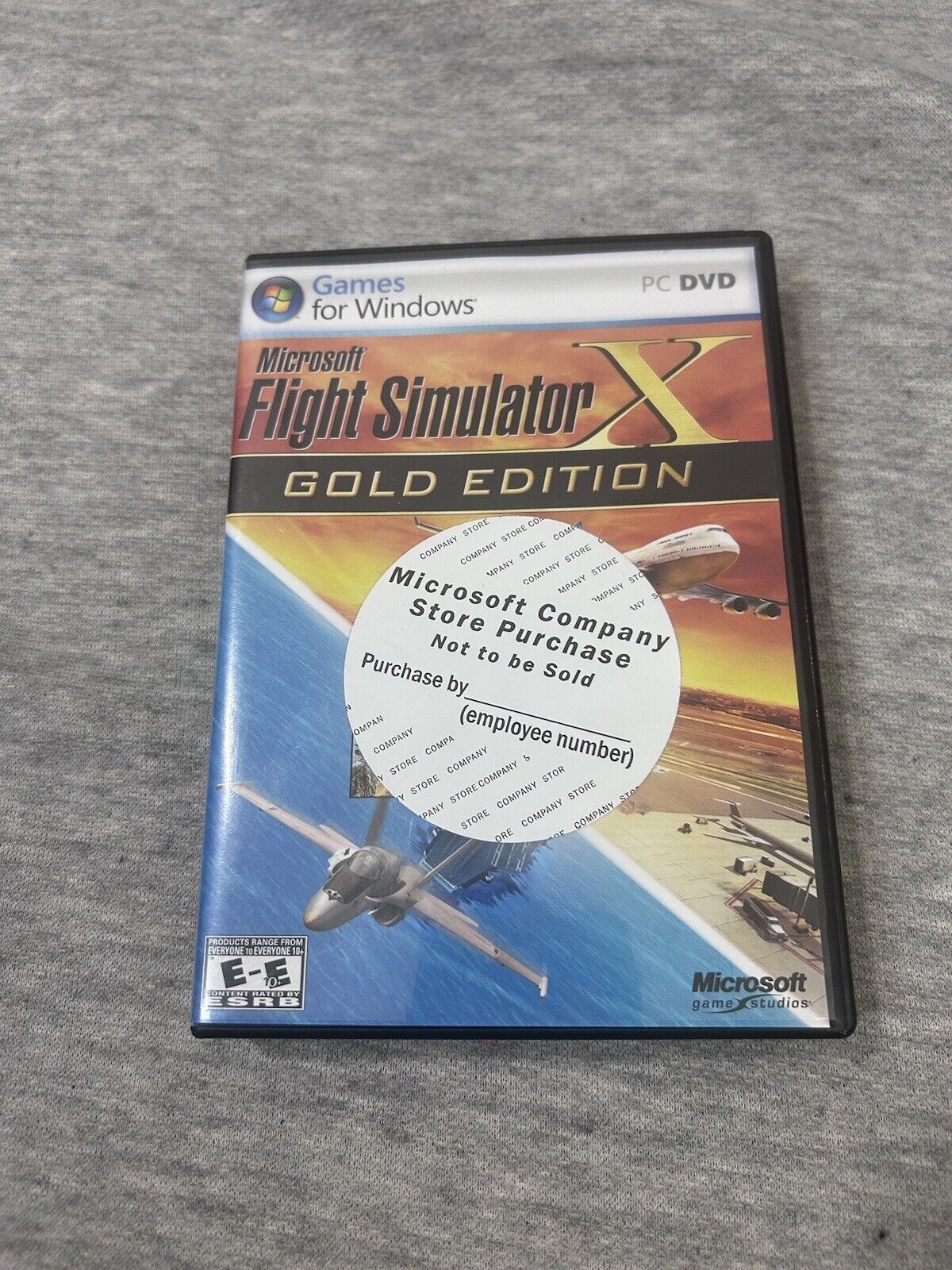 Microsoft Flight Simulator X Gold Double Disc Not For Release