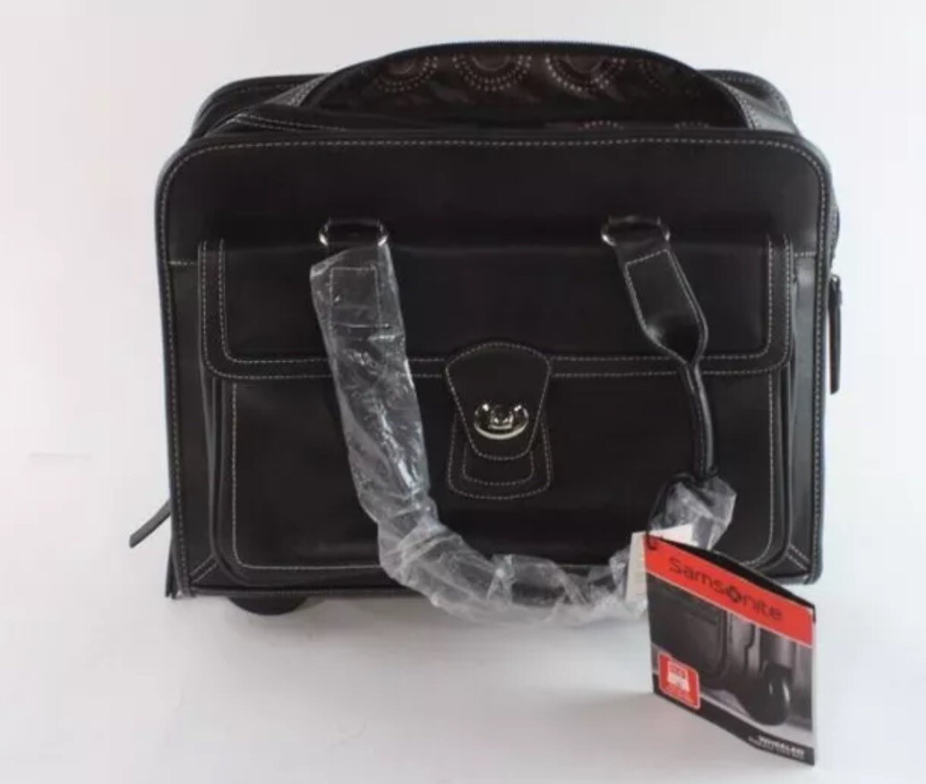 Heritage Travelware Samsonite  Wheeled 15.4" Laptop Briefcase Business Tote Bag