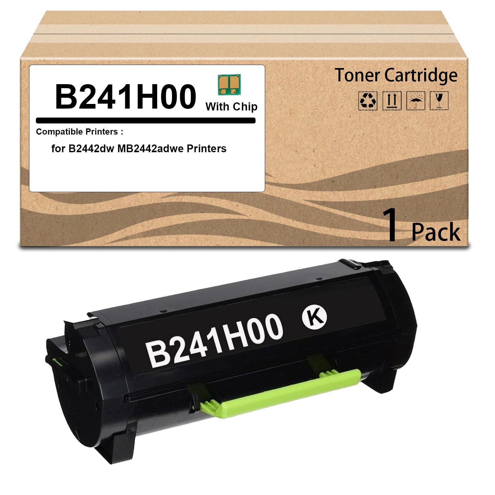 1  Pack B241H00 B240HA0 High Yield Toner Cartridge Compatible for B2442dw