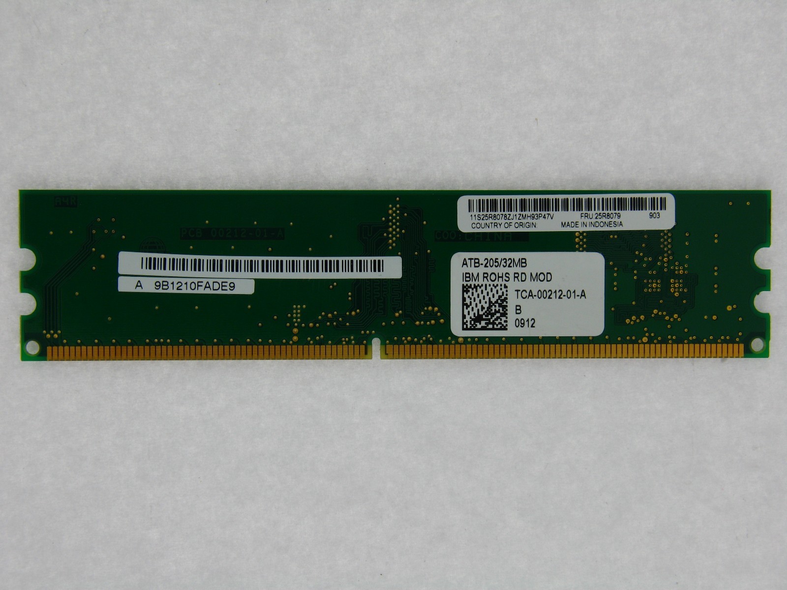 IBM FRU PN: 25R8079 ATB-205/32MB ServeRAID Board