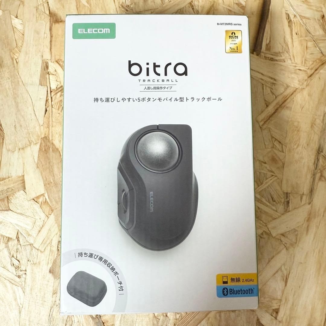 ELECOM bitra M-MT2MRSBK Quiet Trackball Mouse Bluetooth Wireless Black NEW
