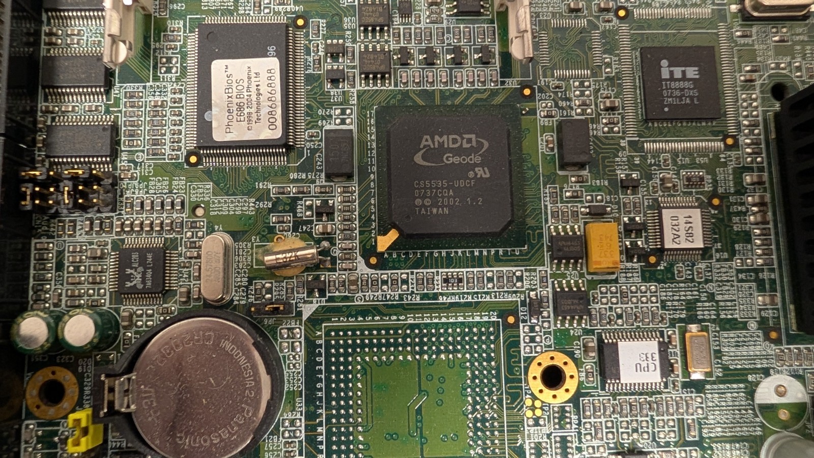 AAEON PCM-5893 PC104 Motherboard AMD Geode with 512MB Memory, CF Card, Cables