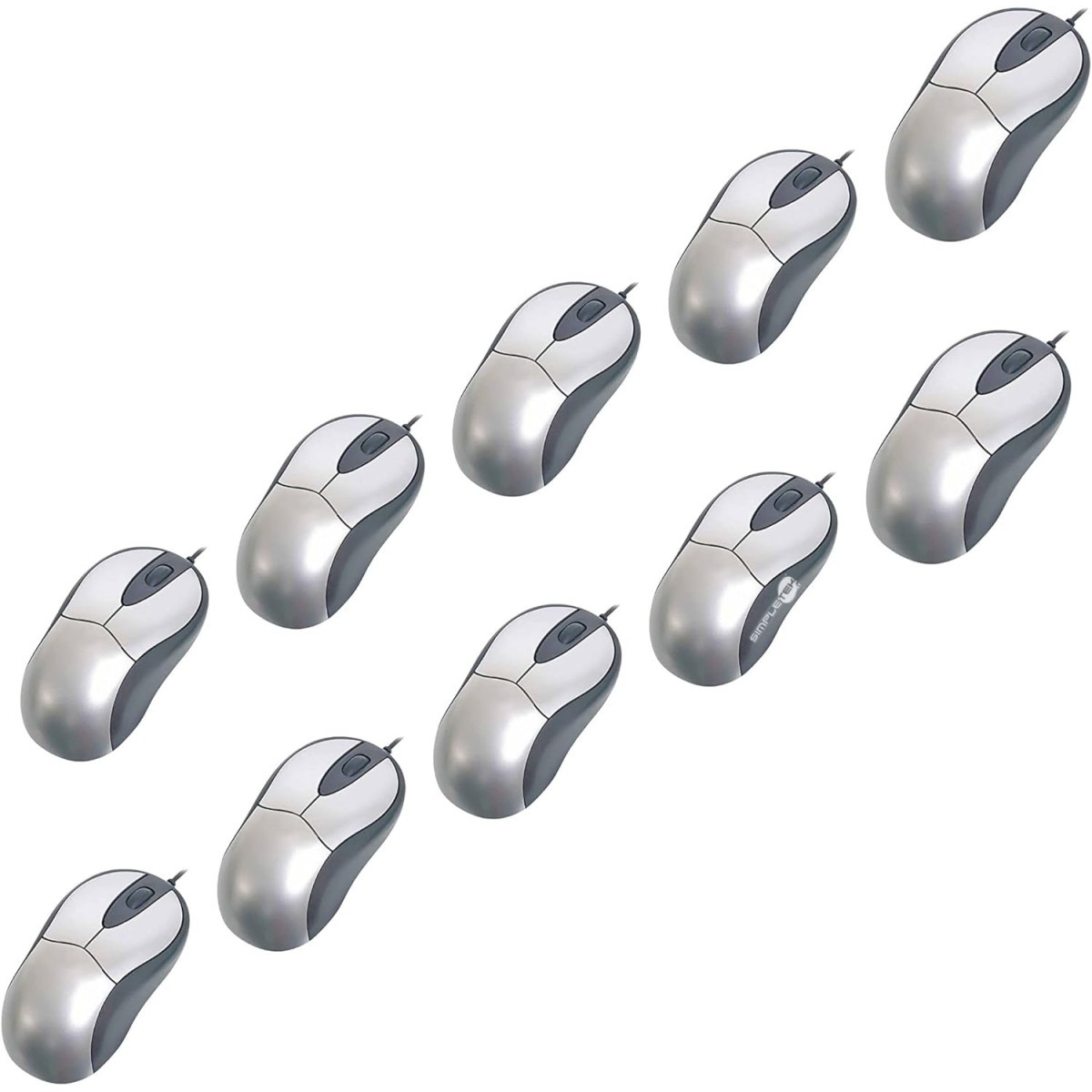 10X USB PS/2 Combo Optical Mouse Digitus 800DPI Ergonomic High Precision