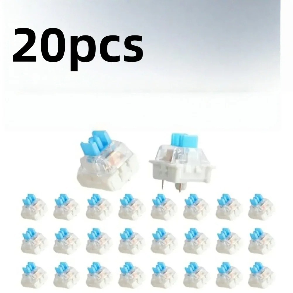 Keyboard Switches, 20/50/100 Pcs 3PIN Blue Clicker Dustproof Mechanical Keyboard
