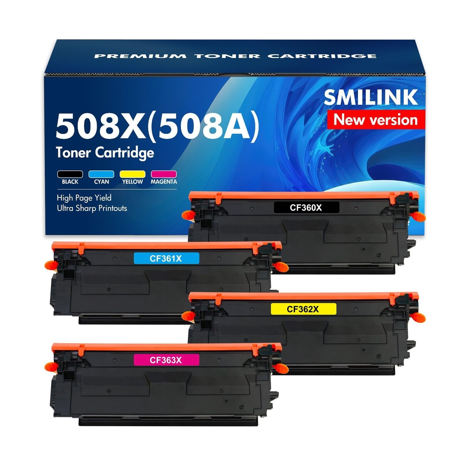 508X 508A Toner Cartridge Set: Compatible Replacement for HP 508X 508A Laserj...