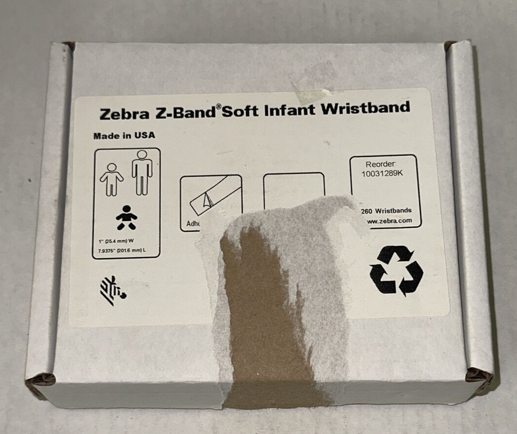 Zebra Z-Band Ultra Soft Infant 260 Wristbands 1