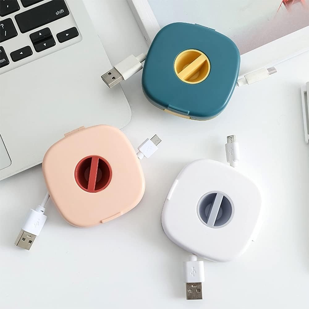3PCS Cable Management, Retractable Portable Cord Organizer, 3 Colors Flexible