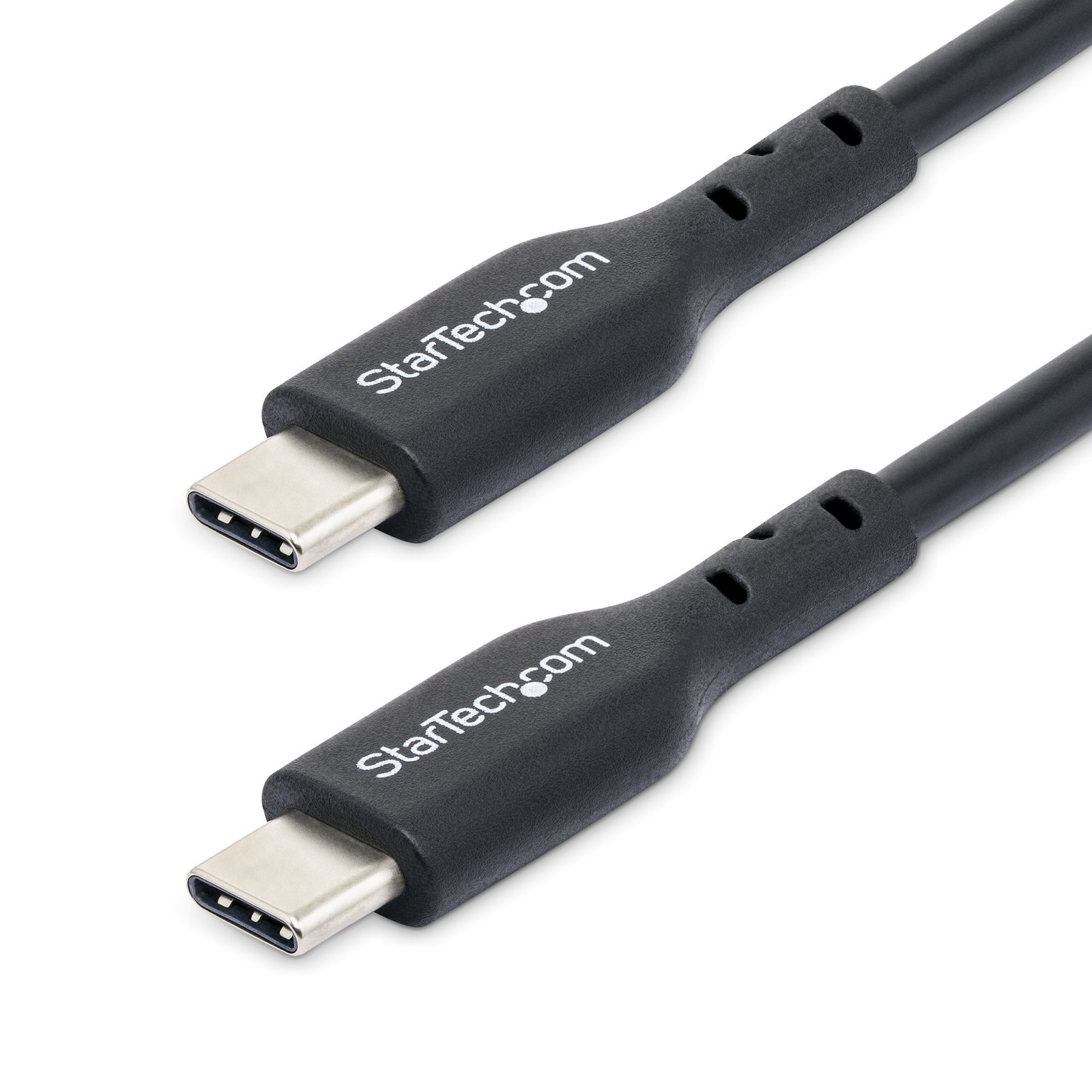 StarTech.com USB2CC2MNC2PK       2m USB-C 60W PD Data Cable 2-Pack TPE Black