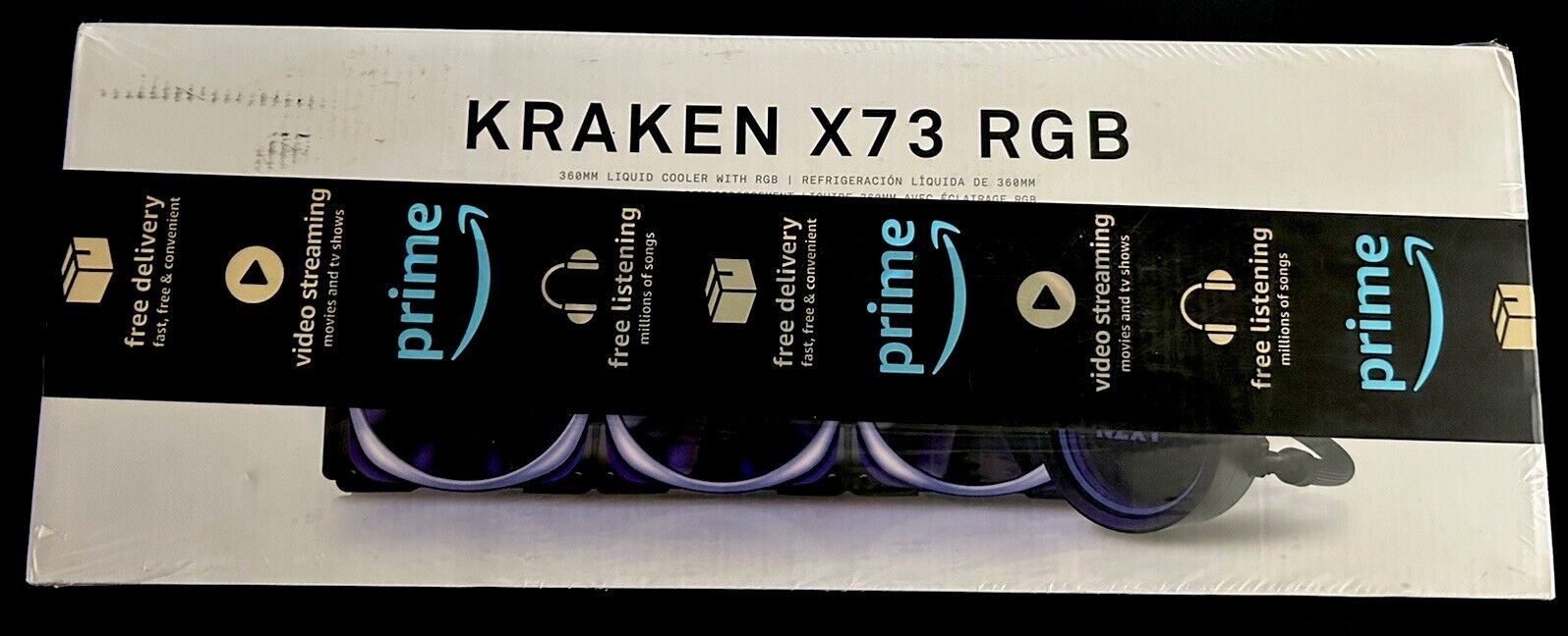 NZXT Kraken Elite 360 RGB 3x120mm AiO Liquid CPU Cooler - Matte Black