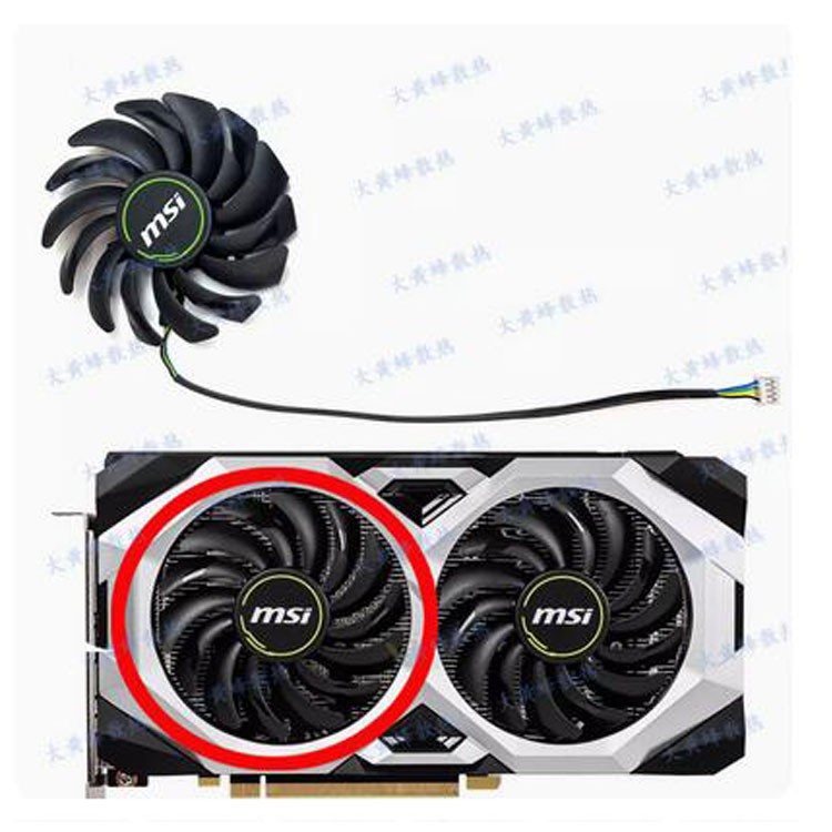 Cooling Fan For MSI RTX2060 2070 2070S 2080 2080S VENTUS Fan Accessories