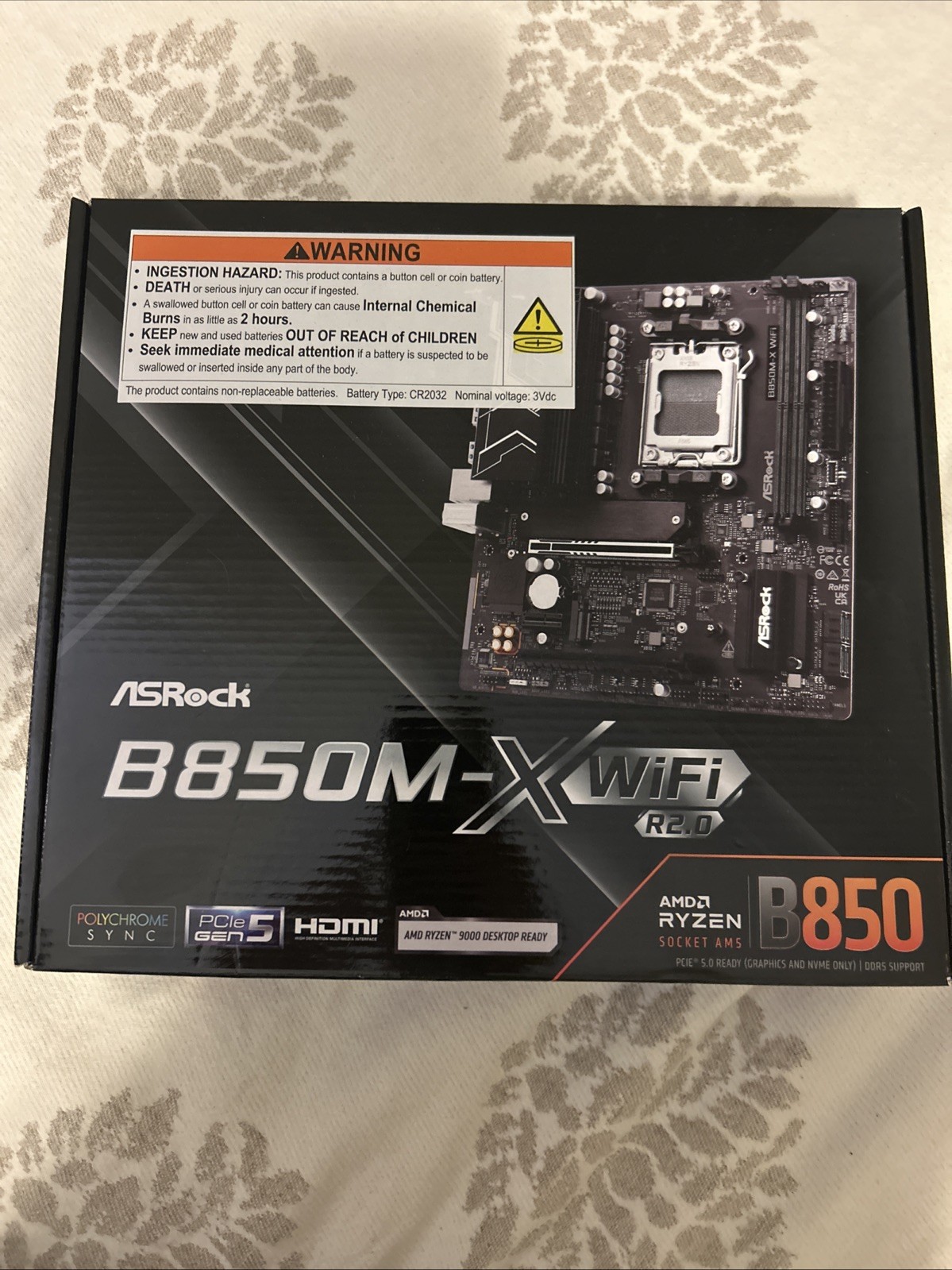 ASRock B850M-X WiFi R2.0 (AM5 Socket DDR5 RAM PCLE 5)