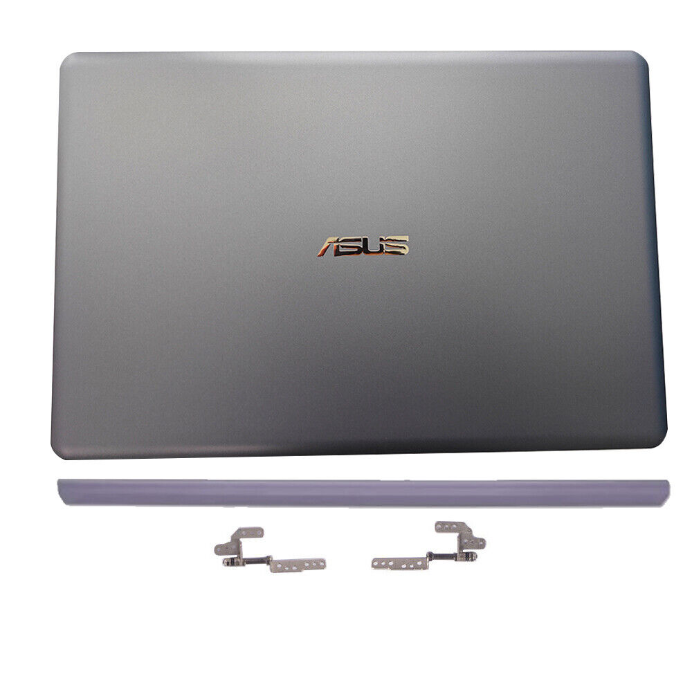 New Gray For Asus VivoBook X510 X510UA S510 LCD Back Cover+Hinges+Hinge Cover