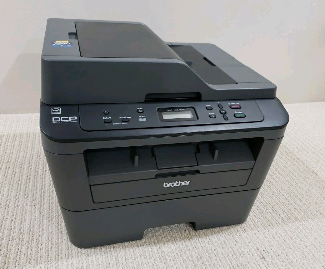 Brother DCP-L2540DW Mono Laser Copier, Wireless, New Drum + 2 New Cartridges