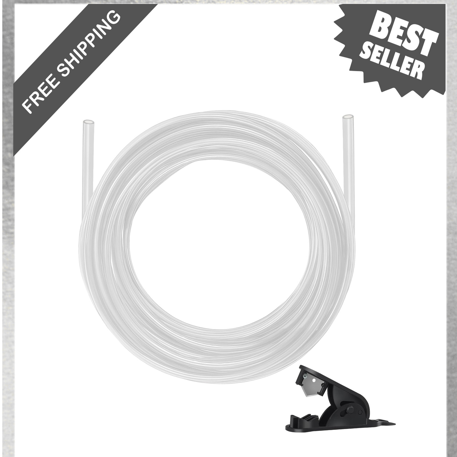 PTFE Teflon Tubing 3mm ID 4mm OD 16.5ft, Food Grade High Temperature Flexible