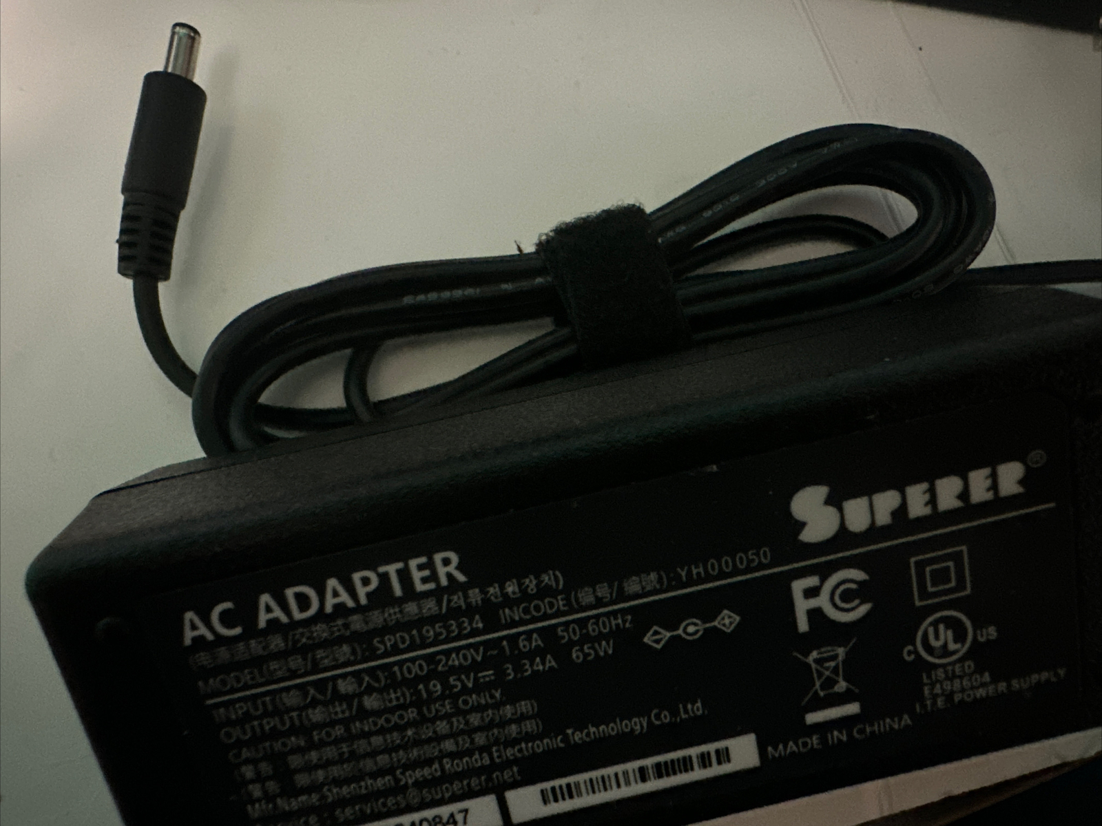spd195334Superer 45W 19V AC Charger Adapter for HP Dell Chromebook  EL2347