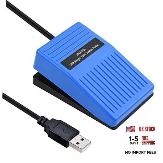 Upgraded 2023 Digital Optical USB Foot Pedal, USB Single Foot Single Pedal